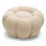 Tumba Perle 61x61x31 cm beež boucl&eacute; ja &uuml;mar disain