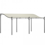 Pergola Paviljon 491x298 cm Kreemjas valge