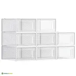Jalatsite hoiukast valge 8 tk 33,3 x 23 x 14 cm