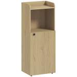 Vannitoakapp uksega 40x31x104 cm pruun