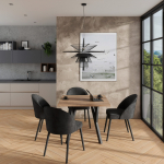 Laua ja Tooli Komplekt RODOS 84 80x83x80 Must