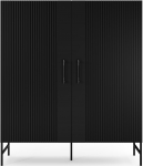 Vitriinkapp Raftt 122x140x42 cm Must