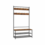 Esikunagi metallist 100 x 40 x 180 cm pruun