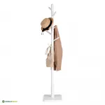 Riidenagi jalaga valge 30 x 175 cm kummipuit ja MDF