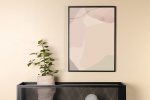 Seinapilt kreemjas abstraktne 70x100 cm beež