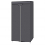Riidest riidekapp 75 x 45 x 160 cm hall kokkupandav