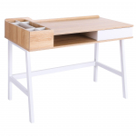 Kirjutuslaud riiuliga 100x55 cm Looduslik