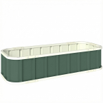 T&otilde;stetud peenrakast 136x52x31 cm roheline teras