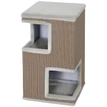 3-korruseline kassitorn 40 &times; 40 &times; 67 cm sisal
