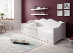 Voodi EMKA 160x80 cm Valge