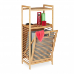 Vannitoariiul pesukorviga bambus 95 x 40 x 30 cm