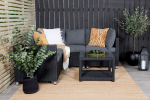 Aiam&ouml;&ouml;bli komplekt 200x200 cm Must