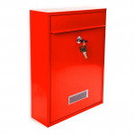 Metallist postkast 26,5 x 8,5 x 35 cm lukustatav