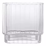 Selgest klaasist vaas 20 &times; 9 &times; 19,5 cm lilledele