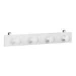 Riiul lastevoodi 66x12 cm valge