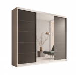 Liugustega Riidekapp Etna 250 250x215x58 Valge