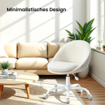 Kontoritool 60 x 60 x 80-90 cm cappuccino