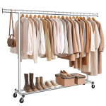 Riidestange ratastel 160x45x161.5cm h&otilde;bedane