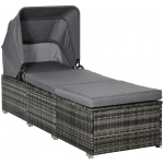 Lamamistool terrassile 195x65x40 cm Hall