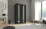 Riidekapp BALTON 120 120x215x61 cm Must