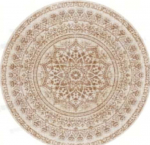 Vaip &uuml;mmargune 120x120cm beež