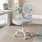 Kontoritool ergonoomiline valge