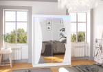 Liugustega riidekapp Modesto 150 150x200x58 Valge