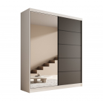 Liugustega Riidekapp Nico 180 180x215x58 cm Valge