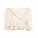 Puuvillane pleed 130 x 170 cm kreemjas