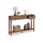 Konsoollaud sahtlitega 24x120x76 cm Pruun