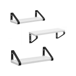 Seinariiulid elutuppa 3 tk valge