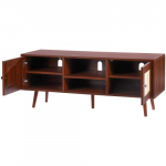 TV alus ustega 120x40x49 cm p&auml;hkel rotang