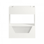 Laste raamaturiiul 66x32x80 cm valge