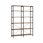 Riiul 172.5x120x30cm must-pruun