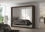 Liugustega riidekapp CHESTER 250 250x215x58 Pruun