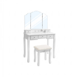 Meigilaud sahtlitega 80x40x137.5cm valge