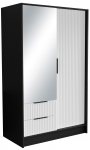 Riidekapp Norel 100 102x200x51 cm Must