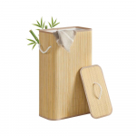 Pesukorv 40x22x70 cm Beež Bambus