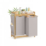 Pesukorv riiuliga 94x33x78 cm hall