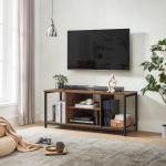 Avatud tv alus 120x40x50 cm pruun ja must