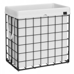 Metallist pesukorv 110L valge