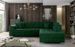 Nurgadiivan Pieretta 260x205x80 cm Tume Roheline
