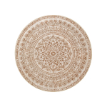 &Uuml;mmargune vaip 120 cm cappuccino beež