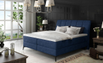 Boxspring-voodi Aderito 180x200 183x118 cm Tume Sinine