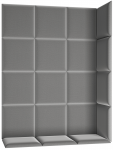 Polsterdatud Seinapaneel Quadratta 120x160 120x35x160 cm Hall