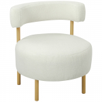 Valge tugitool 67x67x71 cm sherpa