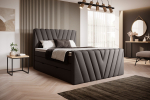 Voodi Candice 140X200 140x200x133 cm Tumepruun
