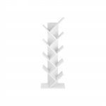 Valge raamaturiiul 50 x 142 x 25 cm