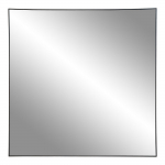 Musta raamiga peegel Jersey Mirror 60x60 cm