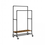 Riidestange ratastel 100 x 51 x 150/175 cm pruun